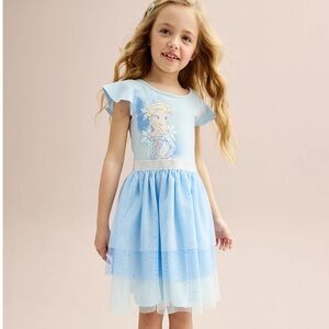Disney's Frozen Elsa Girls Three Tiered Tutu Dress by Jumping Beans Size 7 Blue